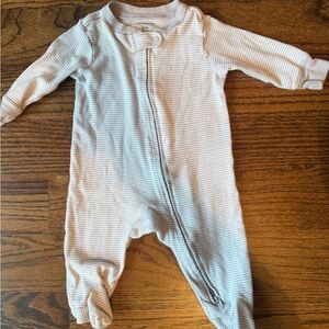 Carter's Soft Grey Ribbed Footie